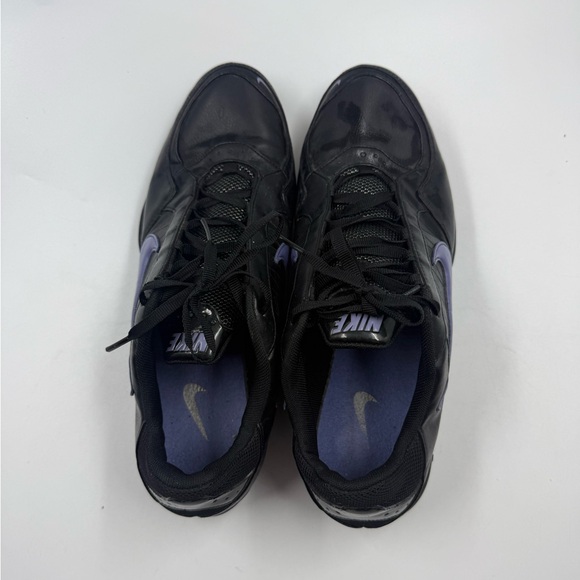Nike Air Running Shoes Sneakers Woman Black Purple Swoop Size 10 - Picture 5 of 6